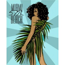Картина за номерами Ідейка Miami Beach 40*50см