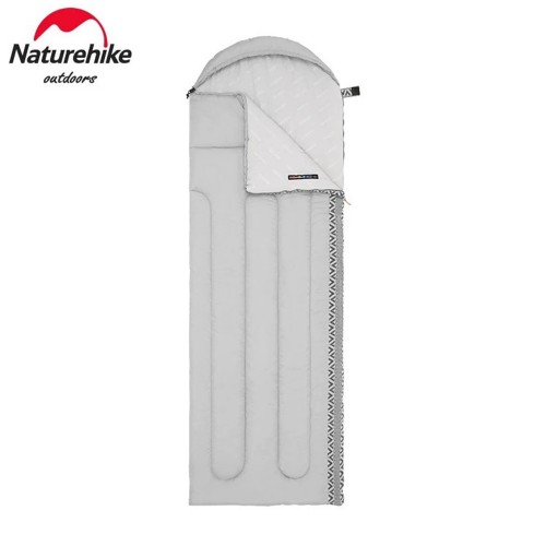 Спальний мішок з капюшоном Naturehike L250 NH21MSD07 правий 190x75 см Сірий (2237074931)