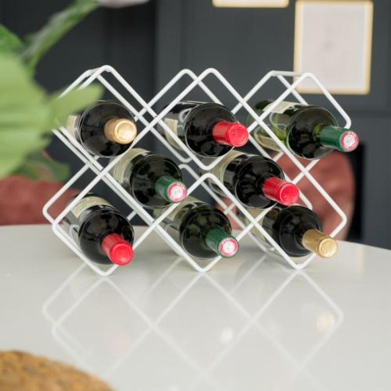 Підставка для пляшок вина Adore Décor Прованс 43х29х15 см Білий