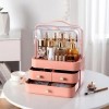 Органайзер для косметики настільний Stenson Cosmetics Storage Box LD-288 Pink