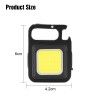 Ліхтар X-BALOG LED COB 500lm 6W 500 mAh кемпінговий на карабіні з магнітом та відкривачем Type-C (COB-500)