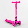 Самокат-велобіг триколісний Best Scooter колеса PU зі світлом 3 в 1 70 кг Pink (104497)