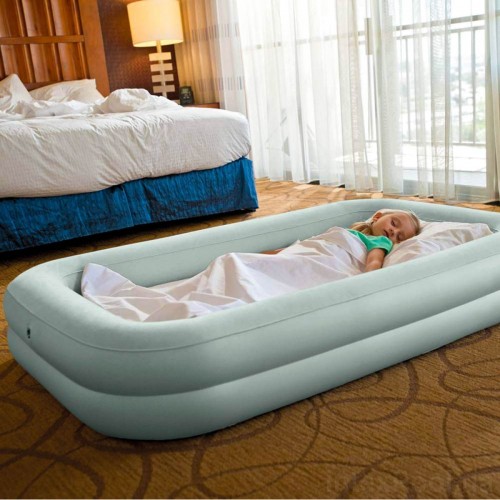 Дитяче надувне ліжко Односпальне Intex 66810, 107 х 168 х 25, ручний електронасос в інтернет супермаркеті PbayMarket!