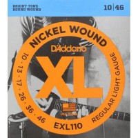 Струни для електрогітари 6 шт D'Addario EXL110 Regular Light Electric Guitar Strings 10/46 Струни для електрогітари 6 шт D'Addario EXL110 Regular Light Electric Guitar Strings 10/46