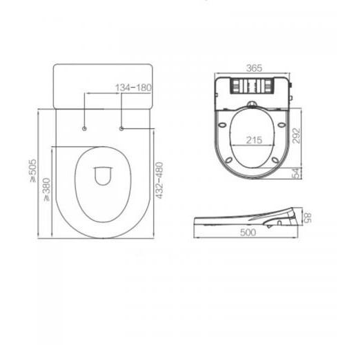 Кришка біде Welli LB801 Кришка біде Welli LB801