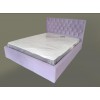 Ліжко двоспальне BNB Arizona Comfort 160 x 190 см Simple З підйомним механізмом та нішою для білизни Фіолетовий