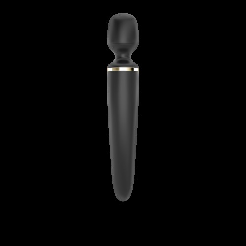 Вібромасажер Satisfyer Wand-er Woman (Black/Gold), водонепроникний, потужний, розмір XXL