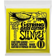 Струни для бас-гітари Ernie Ball 2837 6 String Bass Guitar Slinky Nickel Wound 20w/90
