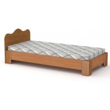 Велике односпальне ліжко Компаніт-100 МДФ вільха