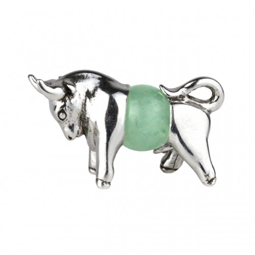 Оберег Silvering Бик Рік бика Нефрит Метал із посрібленням 2,5 см Сріблястий Зелений (25636) в інтернет супермаркеті PbayMarket!