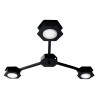 Люстра стельова MSK Electric Space на 3 плафони GX53 Чорний NL 13040-3 BK