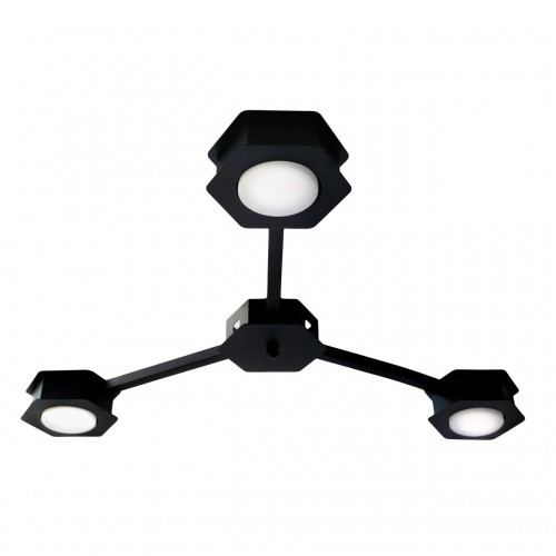 Люстра стельова MSK Electric Space на 3 плафони GX53 Чорний NL 13040-3 BK