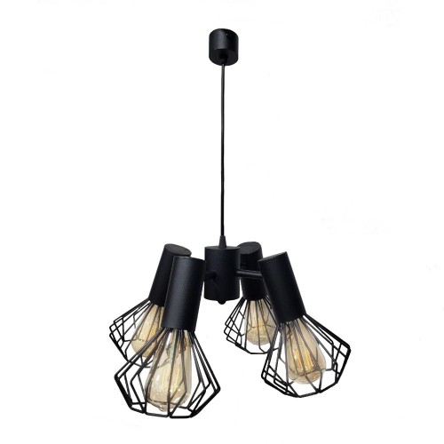 Люстра підвісна MSK Electric Diadem на чотири плафони Е27 NL 22153-4 BK