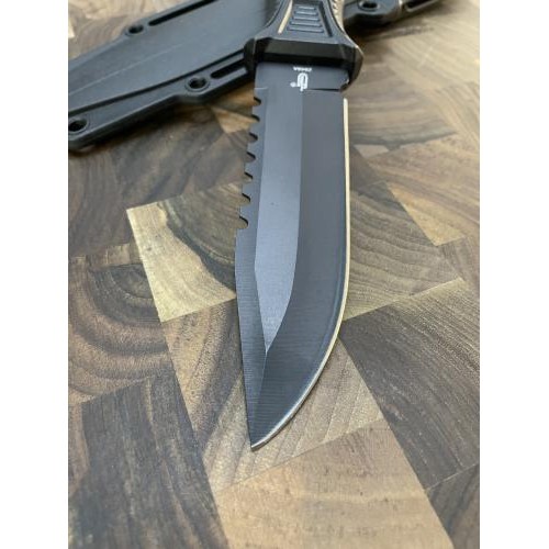 Ніж тактичний Gorillas BBQ 2-702С сталь 65Х13 KN141 Чорний (5302) Ніж тактичний Gorillas BBQ 2-702С сталь 65Х13 KN141 Чорний (5302)