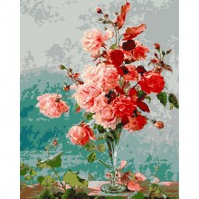 Картина за номерами Рожеві троянди Art Craft 13135-AC 40х50 см