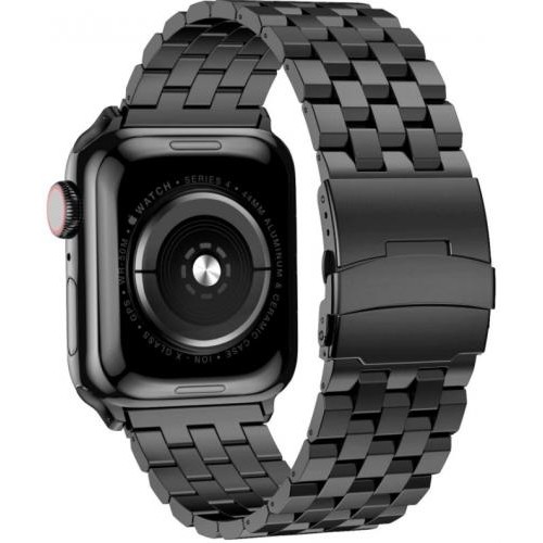 Браслет BeWatch для Apple Watch series 3 4 | 5 | 6 із шириною корпусу 38|40mm Quadro сталевий Чорний (1024401) Браслет BeWatch для Apple Watch series 3 4 | 5 | 6 із шириною корпусу 38|40mm Quadro сталевий Чорний (1024401)