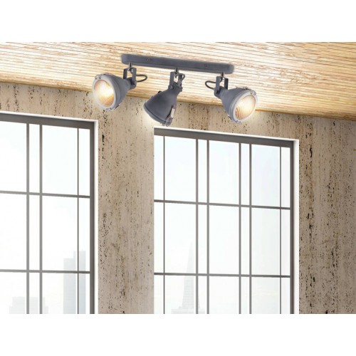 Спот Candellux Crodo 54x19 см Сірий (93-71125) Спот Candellux Crodo 54x19 см Сірий (93-71125)