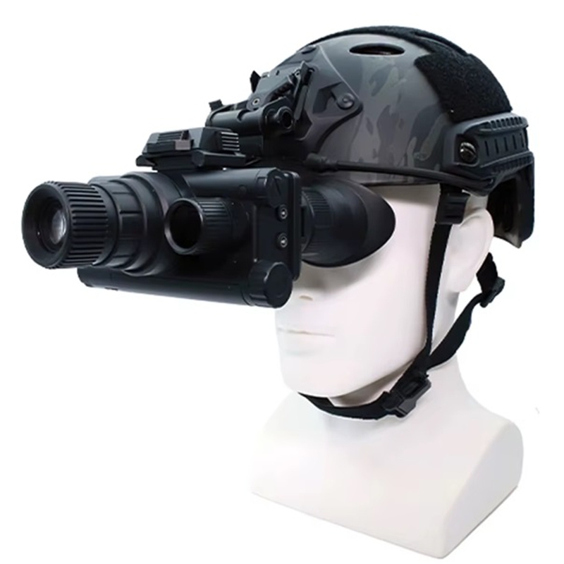 Комплект окуляри нічного бачення ПНВ Nectronix Z9157 + чорне металеве кріплення на шолом Wilcox L4G24
