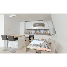 Наклейка вінілова на стіл Zatarga «Лондон та Ромашки» 600х1200 мм Z180866st