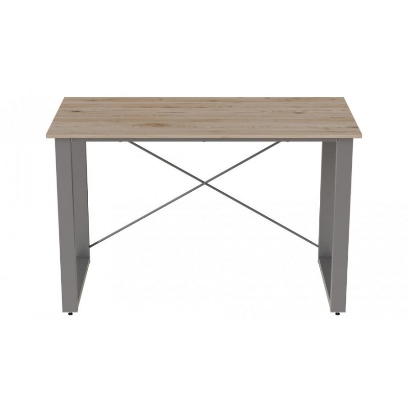 Письмовий стіл Ferrum-decor Драйв 750x1200x700 Сірий метал ДСП Дуб Сан-Маріно 32 мм (DRA219)