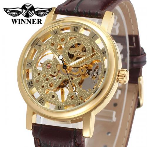Наручний годинник жіночий Winner Gold Brown Золотий (844) Наручний годинник жіночий Winner Gold Brown Золотий (844)