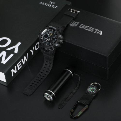 Годинник чоловічий наручний з компасом BESTA Box Peremoga Light Чорний (2446919030) Годинник чоловічий наручний з компасом BESTA Box Peremoga Light Чорний (2446919030)