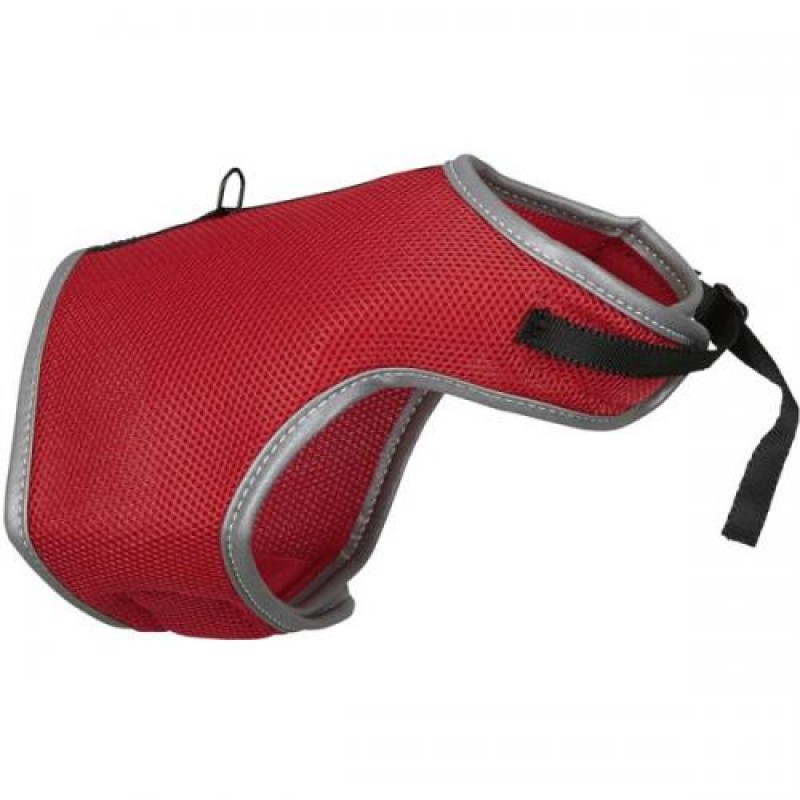 Повідець шлейку Trixie XCat для кішок 24-42 см Червоно-сірий (4011905418964)