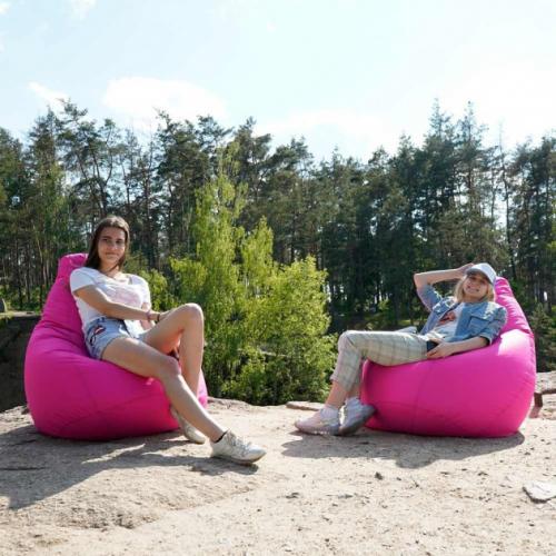 Крісло Мішок Груша Оксфорд 150х100 Студія Комфорту Великий рожевий Крісло Мішок Груша Оксфорд 150х100 Студія Комфорту Великий рожевий