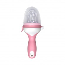 Ніблер для прикорму малюків Mega Zayka MGZ-0006 (Pink) з ручкою
