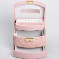 Кейс-скринька для прикрас YIWU 15.5x11.5x11.5 см Рожевий (HP-5-23P)