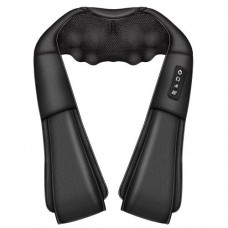 Масажер роликовий для шиї плечей та спини з інфрачервоним підігрівом Шіацу Inspire Q058 Black