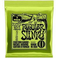 Струни для електрогітари 3 Sets Ernie Ball 3221 Regular Slinky Nickel Wound 10/46 Струни для електрогітари 3 Sets Ernie Ball 3221 Regular Slinky Nickel Wound 10/46