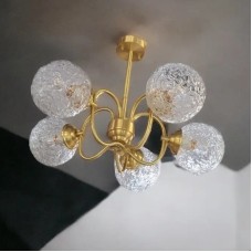 Світлодіодна люстра No Brand Дзвін 5011 Золотистий на 5 плафонів