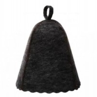 Шапка для лазні та сауни без вишивки войлок PRO One size Сірий Шапка для лазні та сауни без вишивки войлок PRO One size Сірий