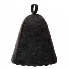 Шапка для лазні та сауни без вишивки войлок PRO One size Сірий