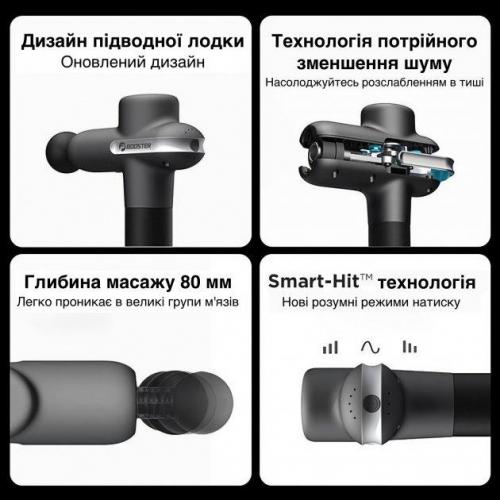 Масажер Booster Lightsaber U1 2500 мАг 6 насадок Чорний (1702027147) Масажер Booster Lightsaber U1 2500 мАг 6 насадок Чорний (1702027147)