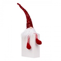 Новорічна м'яка іграшка Novogod'ko «Гном» червона паєтка 56 см LED тіло 973733 Червоний Новорічна м'яка іграшка Novogod'ko «Гном» червона паєтка 56 см LED тіло 973733 Червоний