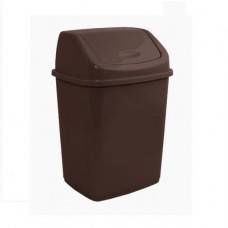 Відро для сміття з кришкою 10 л темно-коричневий Алеана 122063