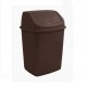 Відро для сміття з кришкою 10 л темно-коричневий Алеана 122063