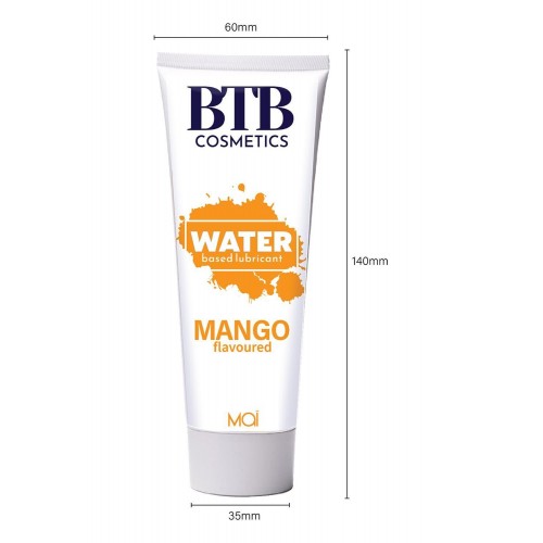 Змазка на водній основі BTB FLAVORED MANGO з ароматом манго (100 мл) в інтернет супермаркеті PbayMarket!