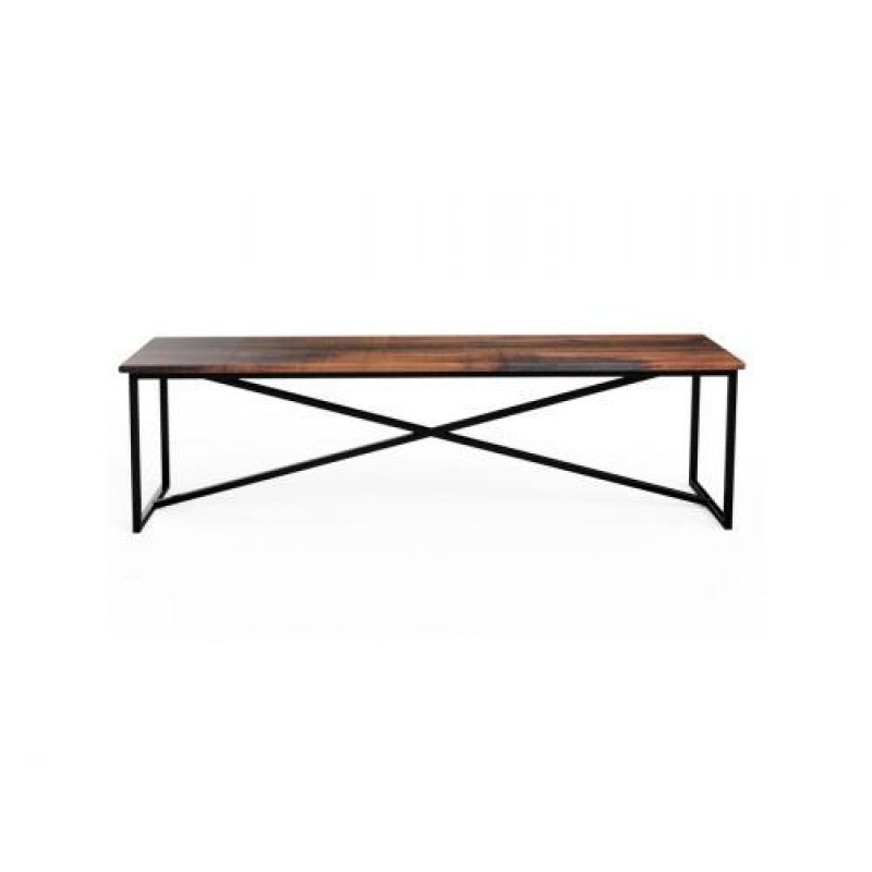 Обідня лава в стилі Loft NS-1090 480x1400x350 мм Черный