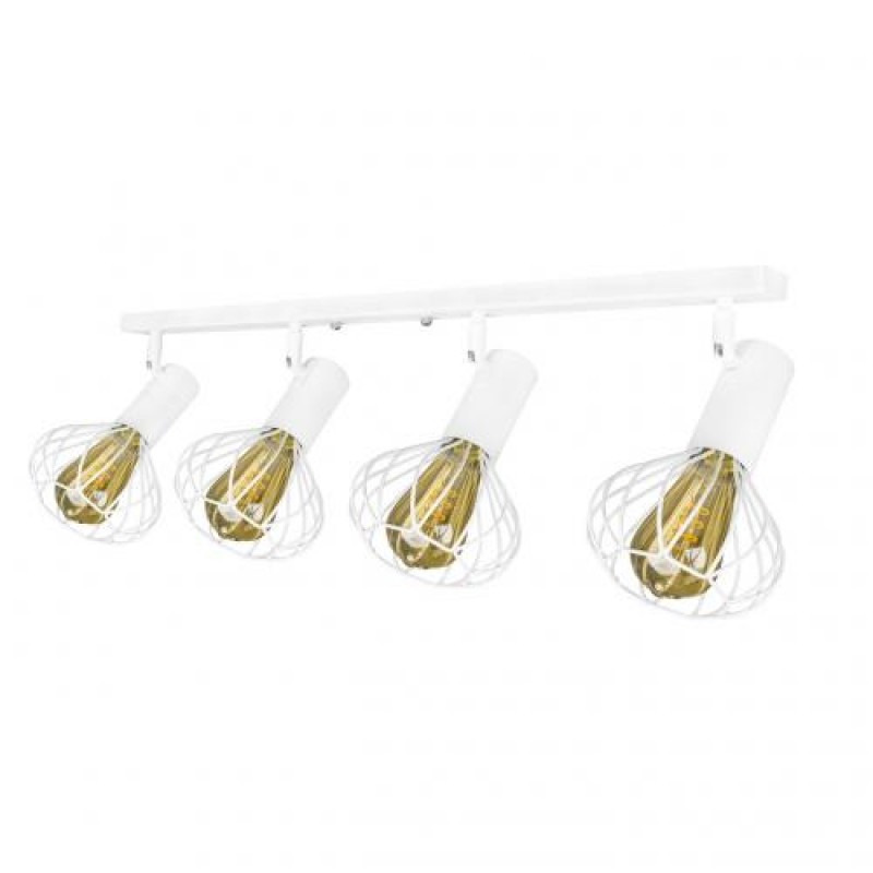 Світильник лофт настінно-стельовий MSK Electric Lotus NL 14151-4 WH