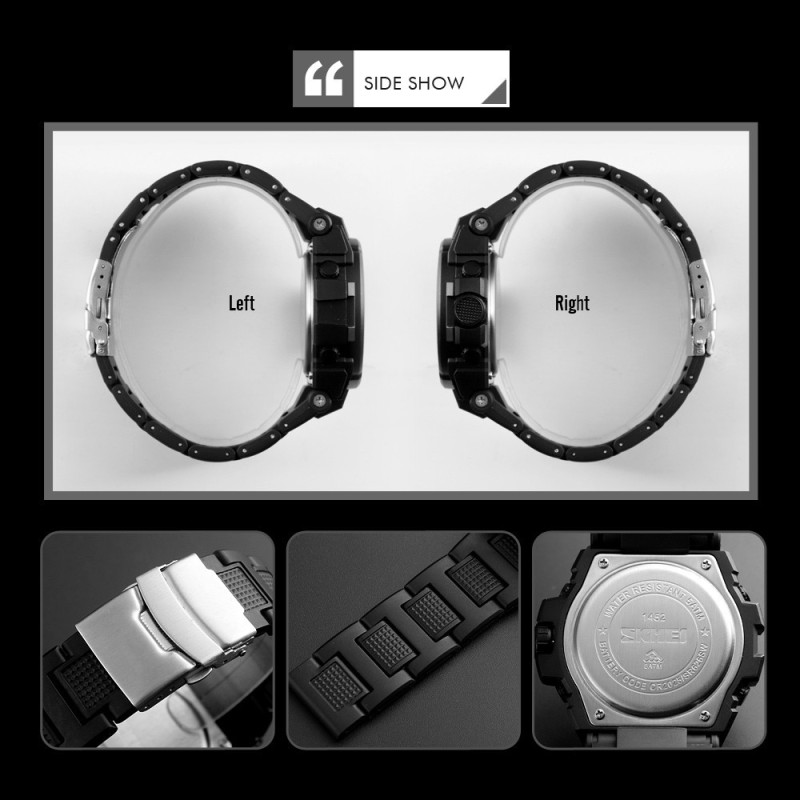 Годинник наручний чоловічий Skmei 1452 Чорний