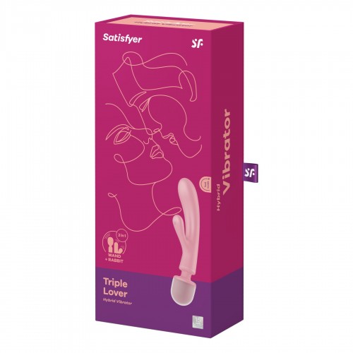 Вібратор Satisfyer Triple Lover (Pink) в інтернет супермаркеті PbayMarket!