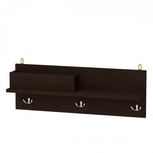 Полиця настінна Компаніт П-31 70х14.2х24 см Венге темний Полиця настінна Компаніт П-31 70х14.2х24 см Венге темний