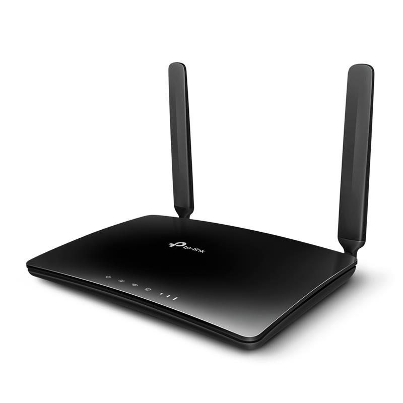 Бездротовий маршрутизатор TP-LINK TL-MR6400 N300, 1xFE LAN/WAN, 3xFE LAN, 1xSimCardSlot, 2 зовнішні антени LTE, 2 внутр. антени (TL-MR6400)