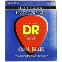 Струни для електрогітари DR CBE-9 Cool Blue Light Coated Electric Guitar Strings 9/42