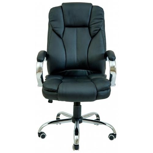 Офісне крісло керівника Richman Гранде Хром М1 Tilt Чорне