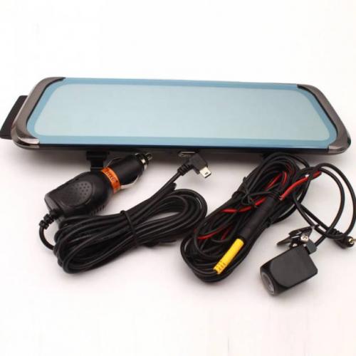 Дзеркало відеореєстратор із сенсорним екраном 10 дюймів та камерою заднього вигляду DVR-H02