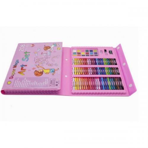 Великий художній набір з мольбертом для малювання та дитячої творчості у валізці для дітей 208 предметів Рожевий+Набір Малюй світлом Великий художній набір з мольбертом для малювання та дитячої творчості у валізці для дітей 208 предметів Рожевий+Набір Малюй світлом